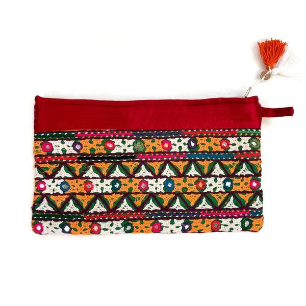 red womens pouch