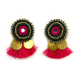 pink tassel earrings for girls