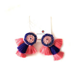 Handmade Beaded Thread Tassels Earring - Aesthetics Designer Label