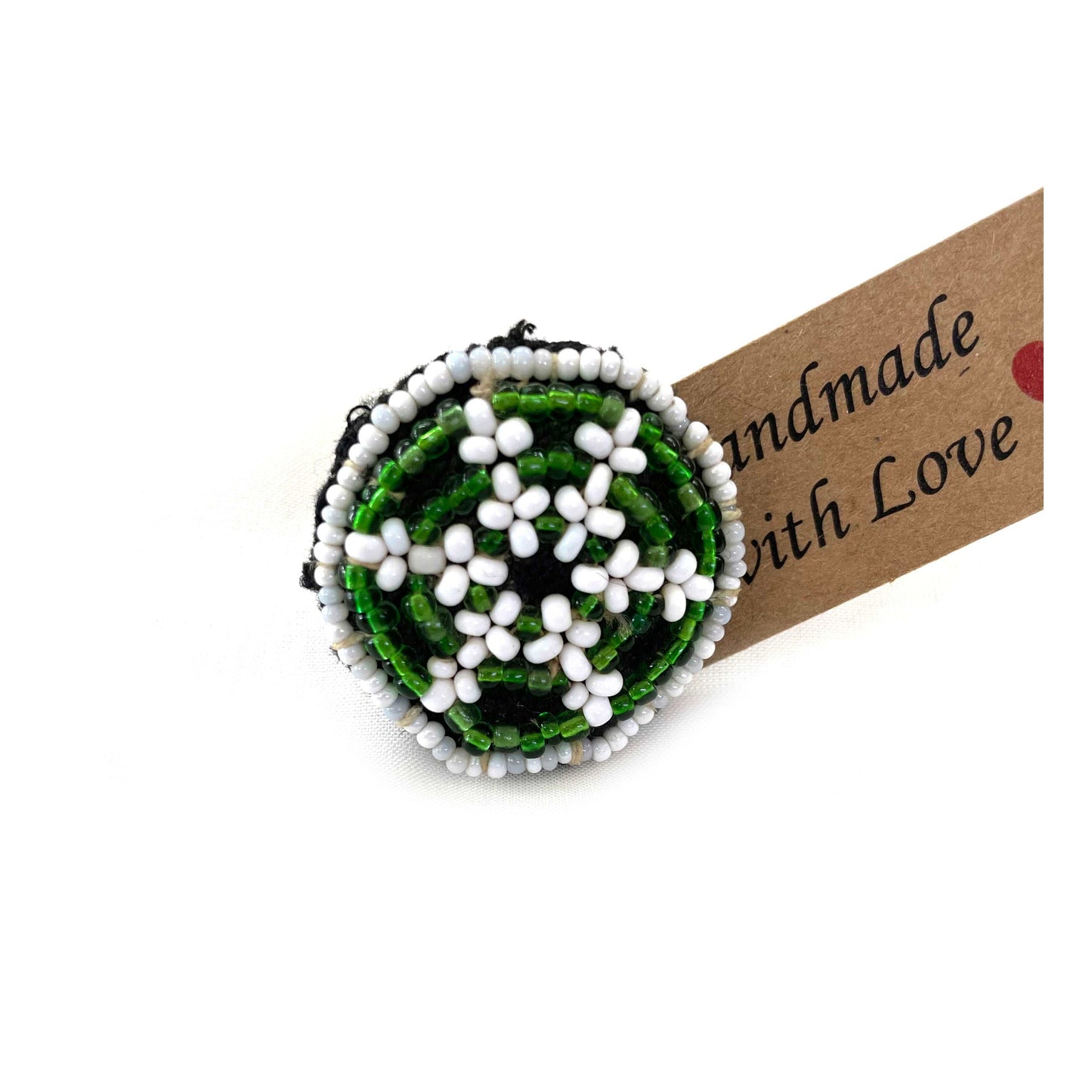 Kutchi beadwork handmade finger ring - Aesthetics Designer Label