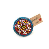 Kutchi beadwork handmade finger ring - Aesthetics Designer Label