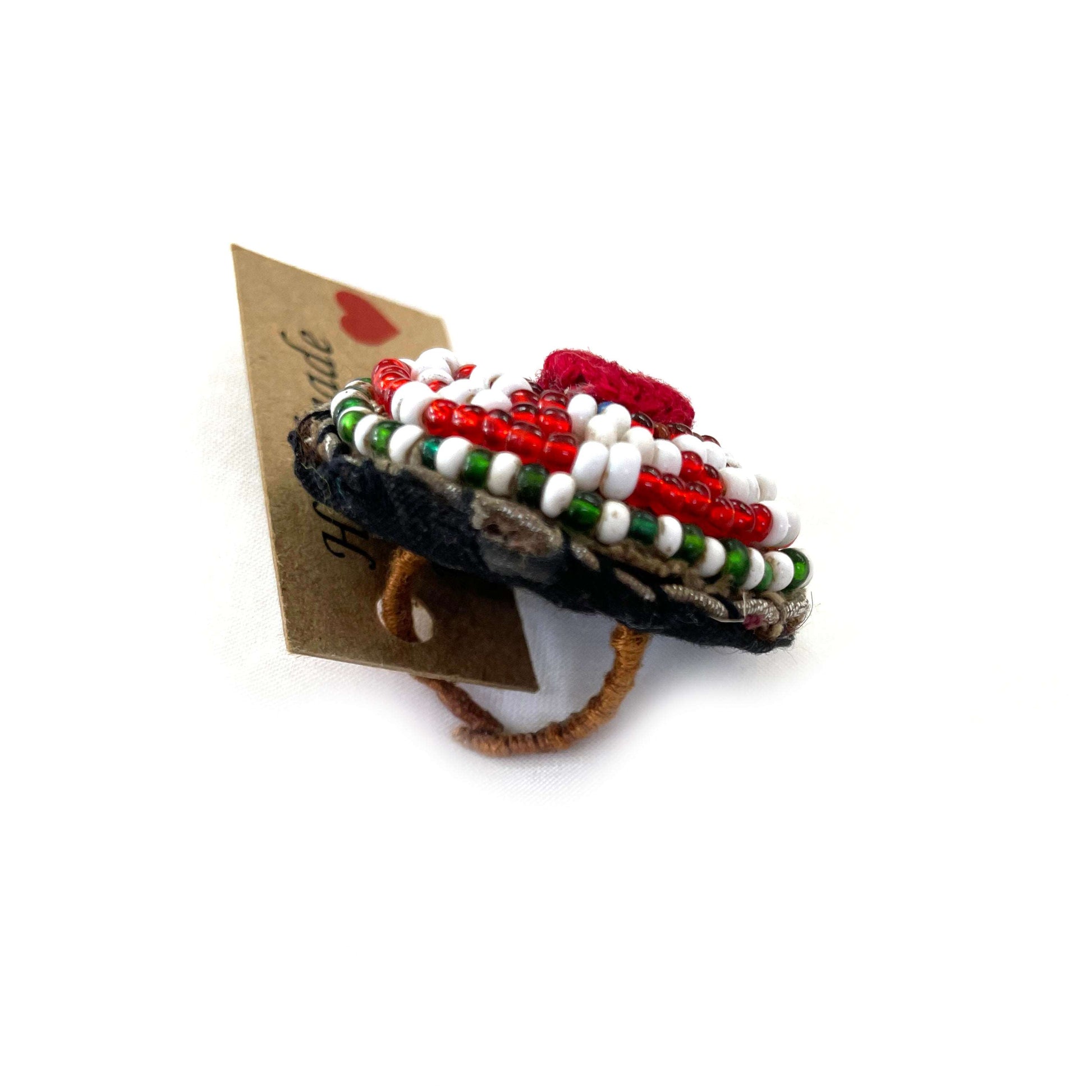 Kutchi beadwork rings - Aesthetics Designer Label