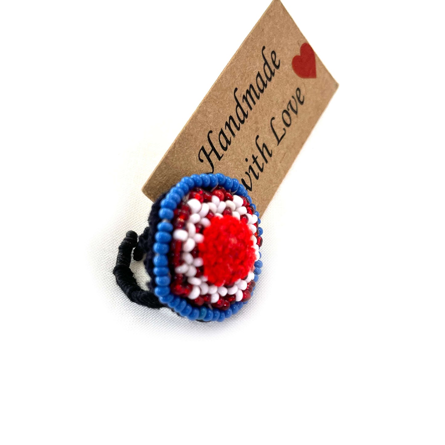 Kutchi beadwork handmade rings - Aesthetics Designer Label