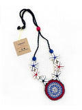 kutchi work shell flower necklace - Aesthetics Designer Label